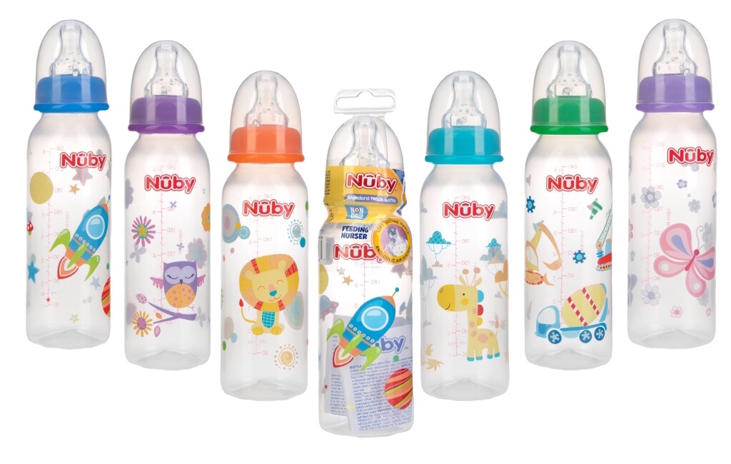 [ 1166-Nuby ] Bình sữa chống sặc cổ hẹp Nuby 240ml ( 0m+ )