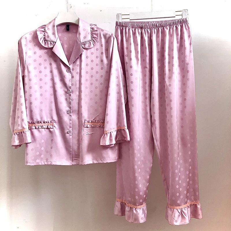 Đồ Bộ Pijama Lụa Đồ Mặc Nhà️ Bộ Ngủ Cao Cấp Mát Mềm Mịn - ELSA