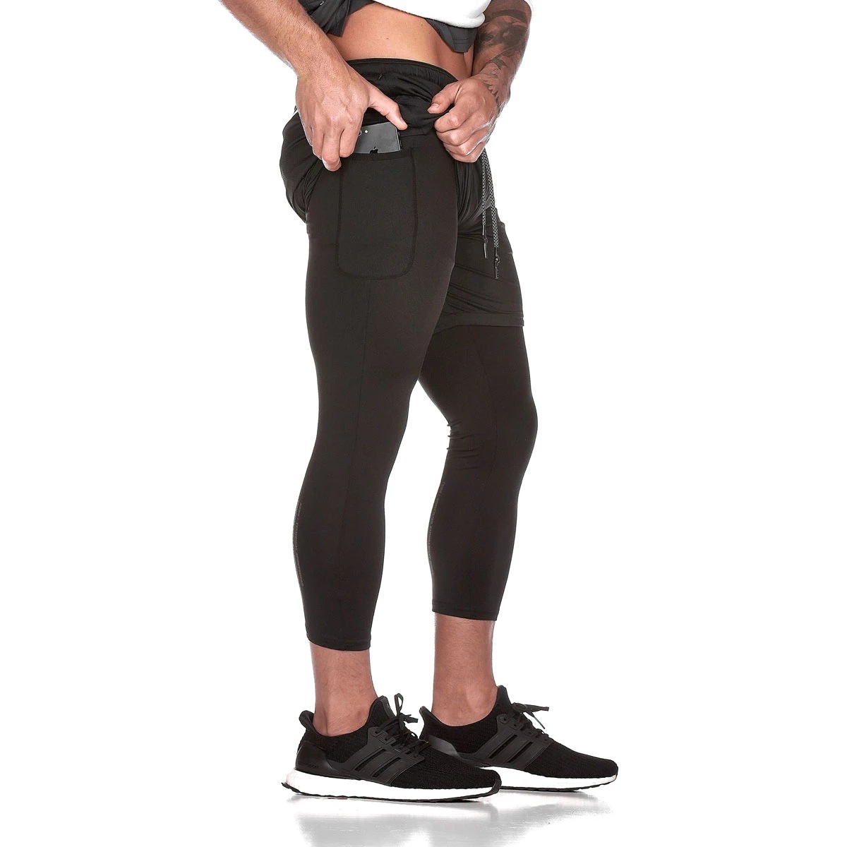 Quần Gym Nam 2 Lớp - Legging Dài Giữ Nhiệt Thể Thao