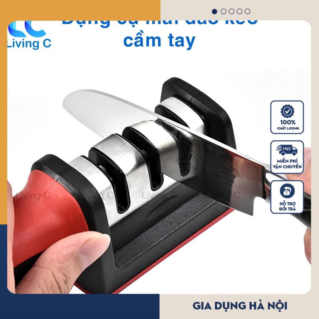 Dụng cụ mài dao kéo 3 cấp độ cầm tay, mài dao nhanh bén siêu tiện lợi