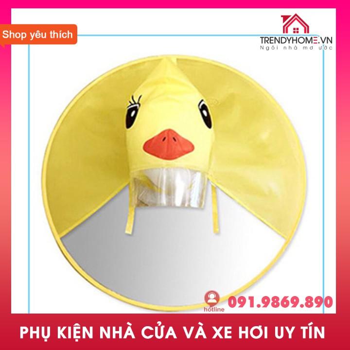 Áo mưa con vịt dành cho bé em ngộ nghĩnh dễ thương,