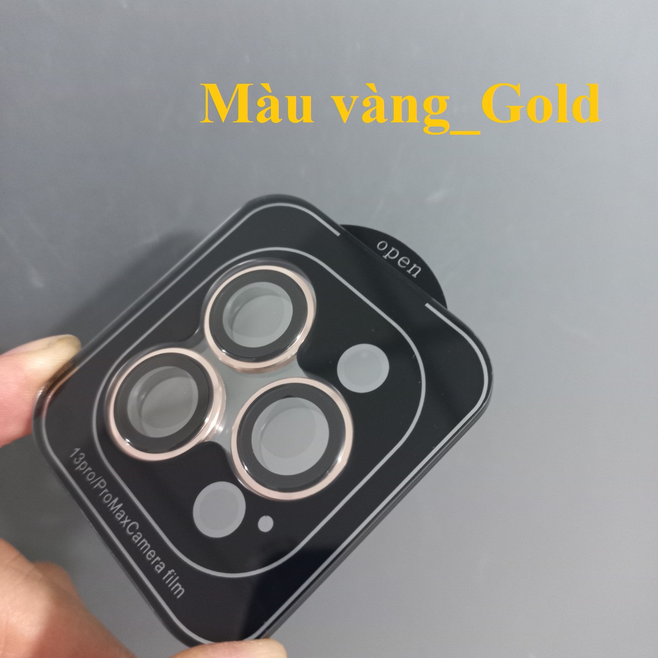 Cụm cường lực dán camera cho iP 13 Pro / 13 Pro Max URR Mr. Autobot 3D AR (Đủ màu)- Hàng chính hãng