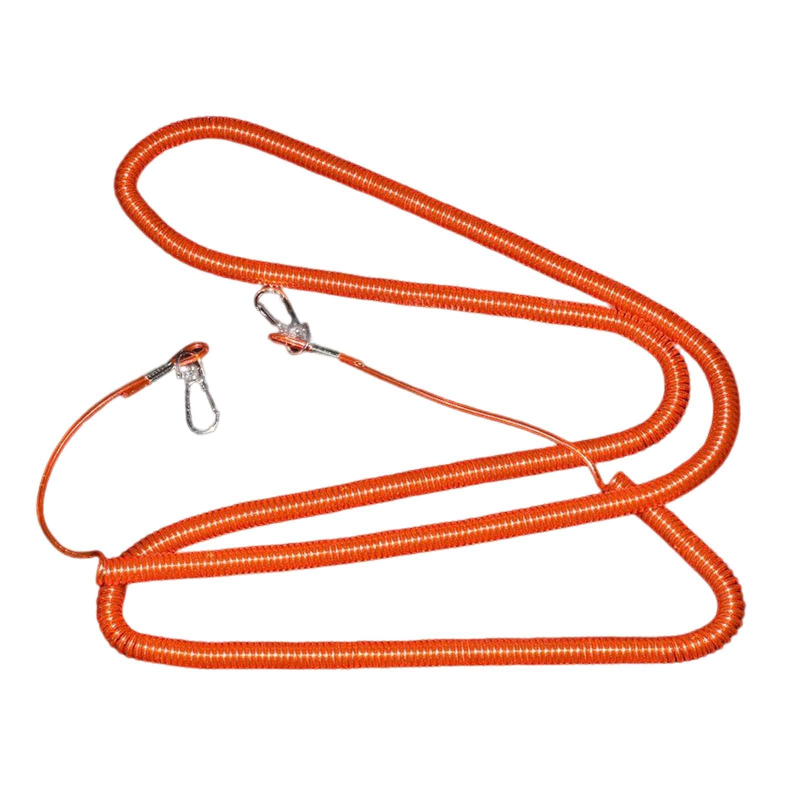 Retractable Fishing Coiled Lanyard Steel Wire Extension Tether Cord Flexible