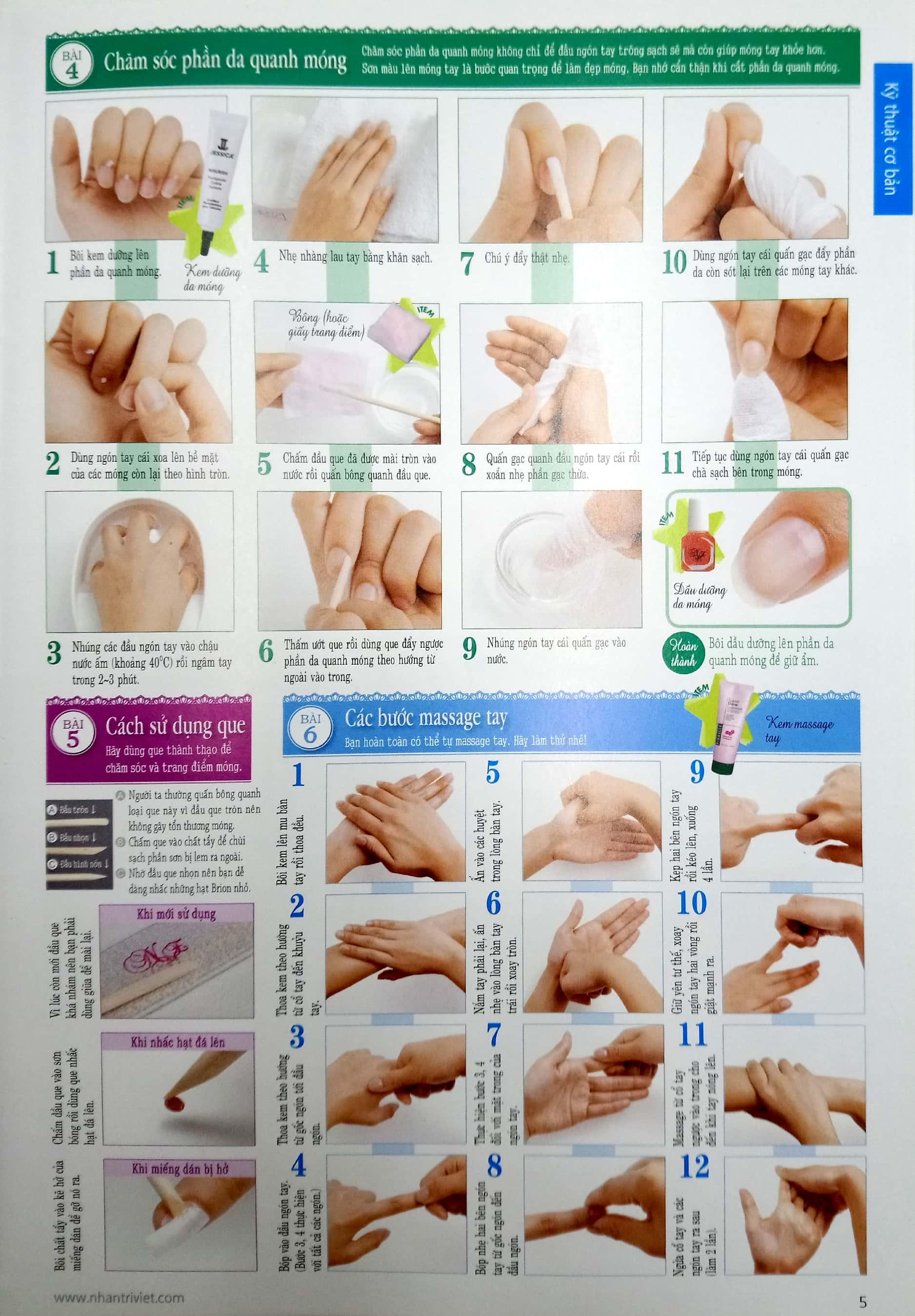 Bộ Sưu Tập Các Mẫu Trang Điểm Móng (Tập 1)