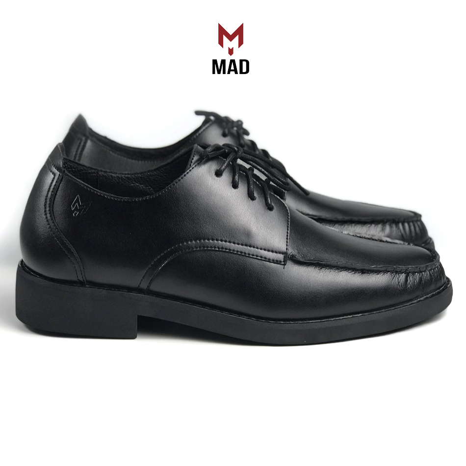 Giày Derby Moctoe Classic MAD Black nam buộc dây da bò cao cấp chính hãng giá rẻ chất lượng tốt bảo hành trọn đời