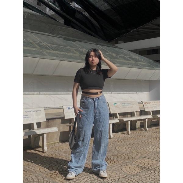 Áo croptop khoen
