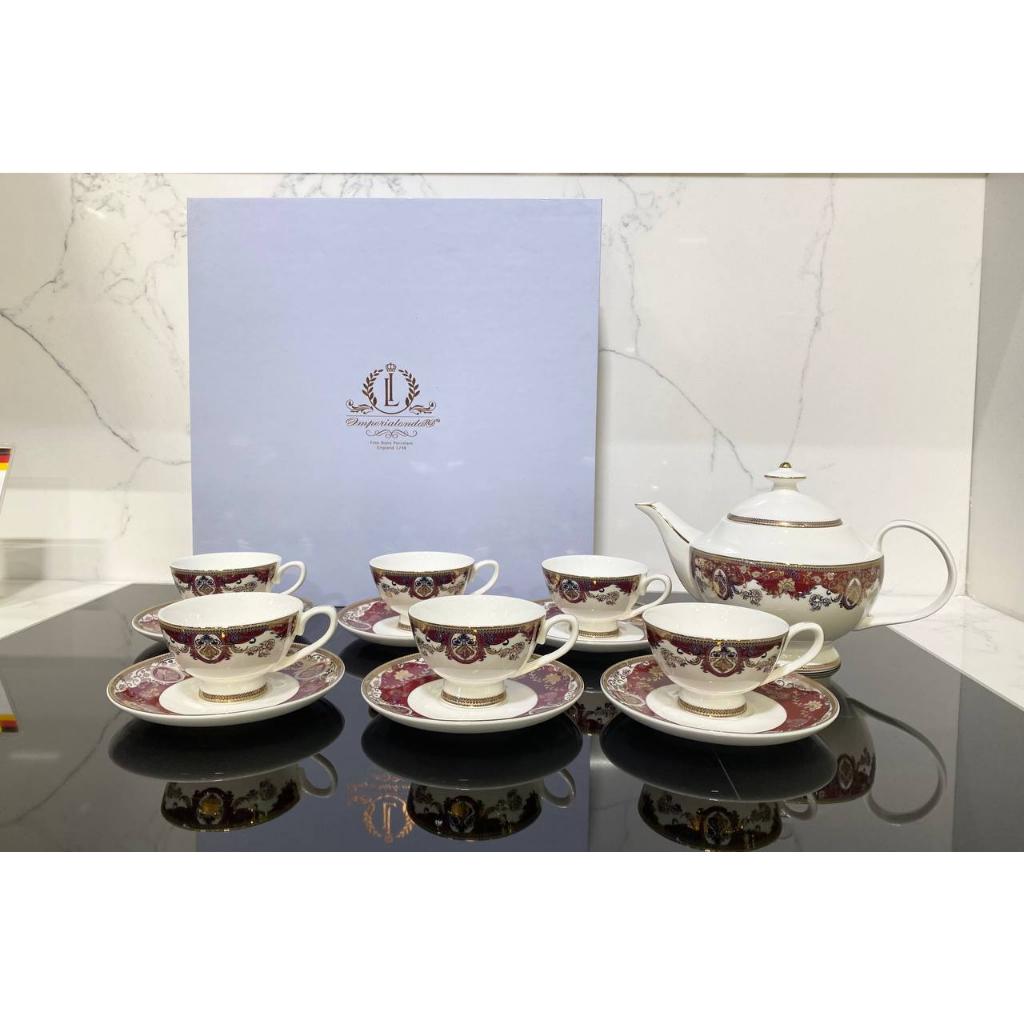 Bộ Trà Sứ Viền Đỏ Imperial London, Bộ Ấm Trà Sứ Cao Cấp Hoàng Gia, Nhập Đức
