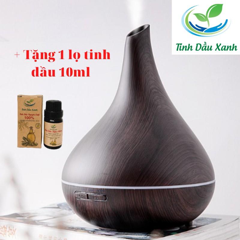 Máy xông tinh dầu Tinh dầu Xanh dáng Hồ lô giúp khuếch tán tinh dầu tặng tinh dầu 10ml