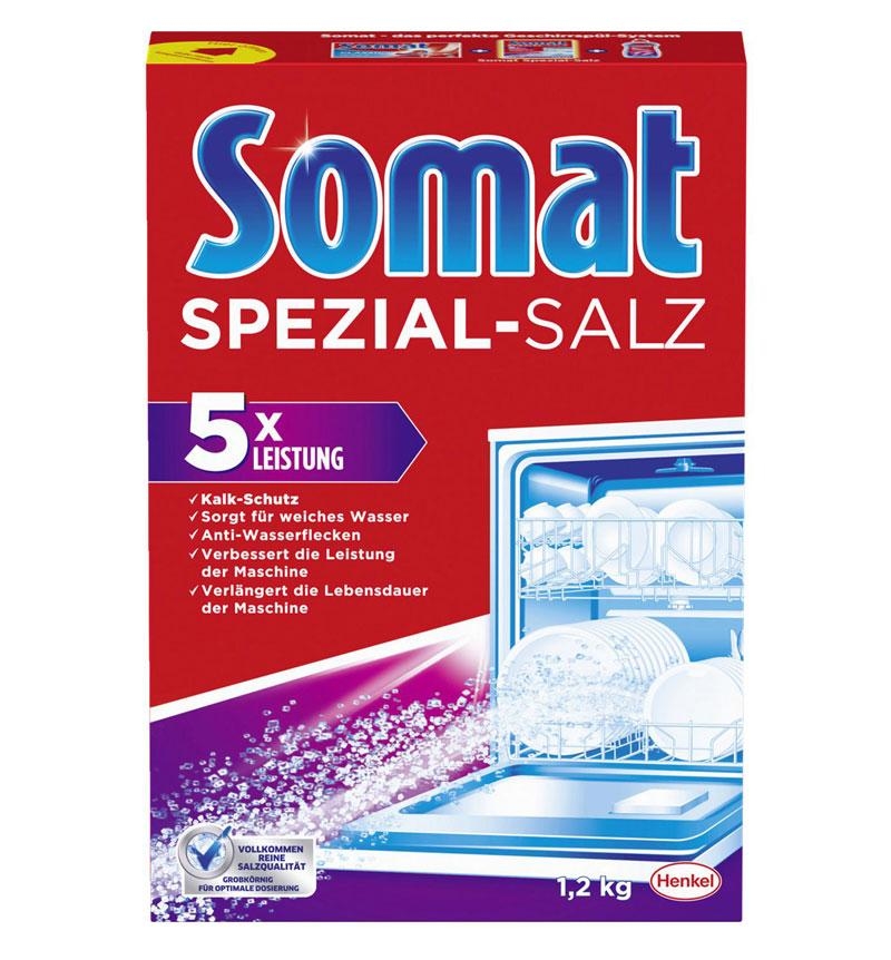 Muối Rửa Ly - Bát cao cấp chuyên dùng cho máy Somat Special Salt 1,2 Kg