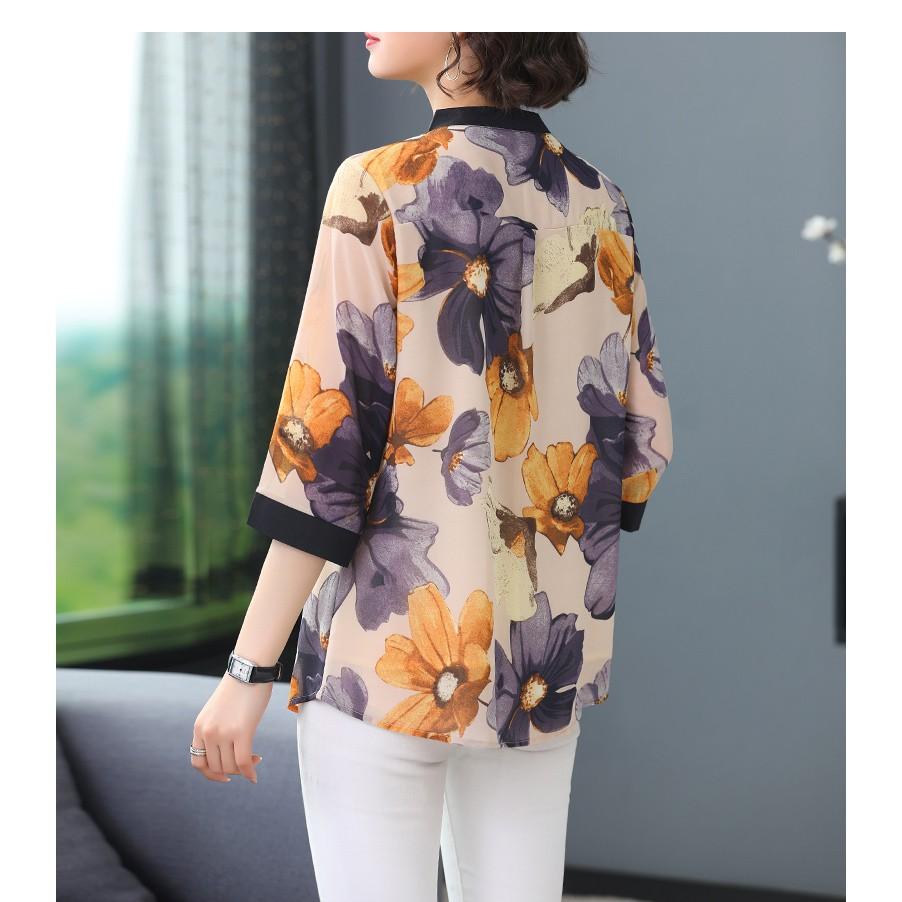 Áo hoa tay lỡ cao cấp L03-221