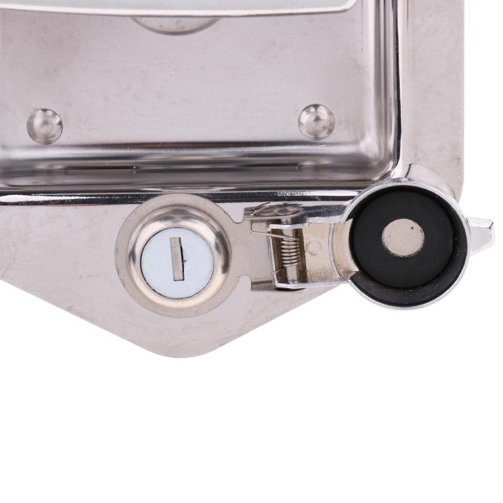 Auto Stainless Steel Folding Toolbox Lock Tool  Trailer Camp