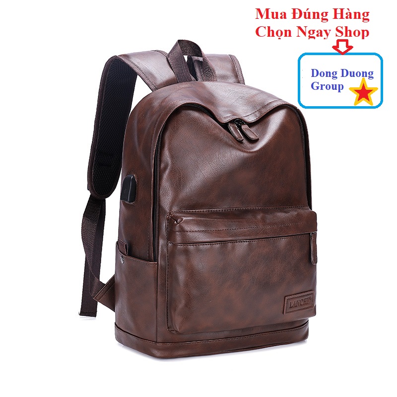 Balo da nữ nam đựng laptop 17inch Có Màu Đen, Màu Nâu