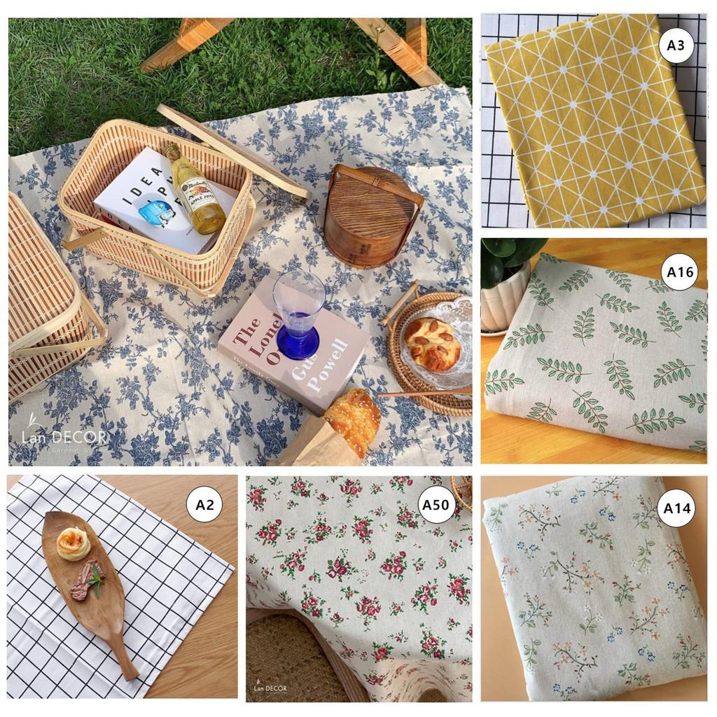 200 mẫu vải linen, vải bố, vải canvas làm phông nền background chụp ảnh, khăn trải bàn.