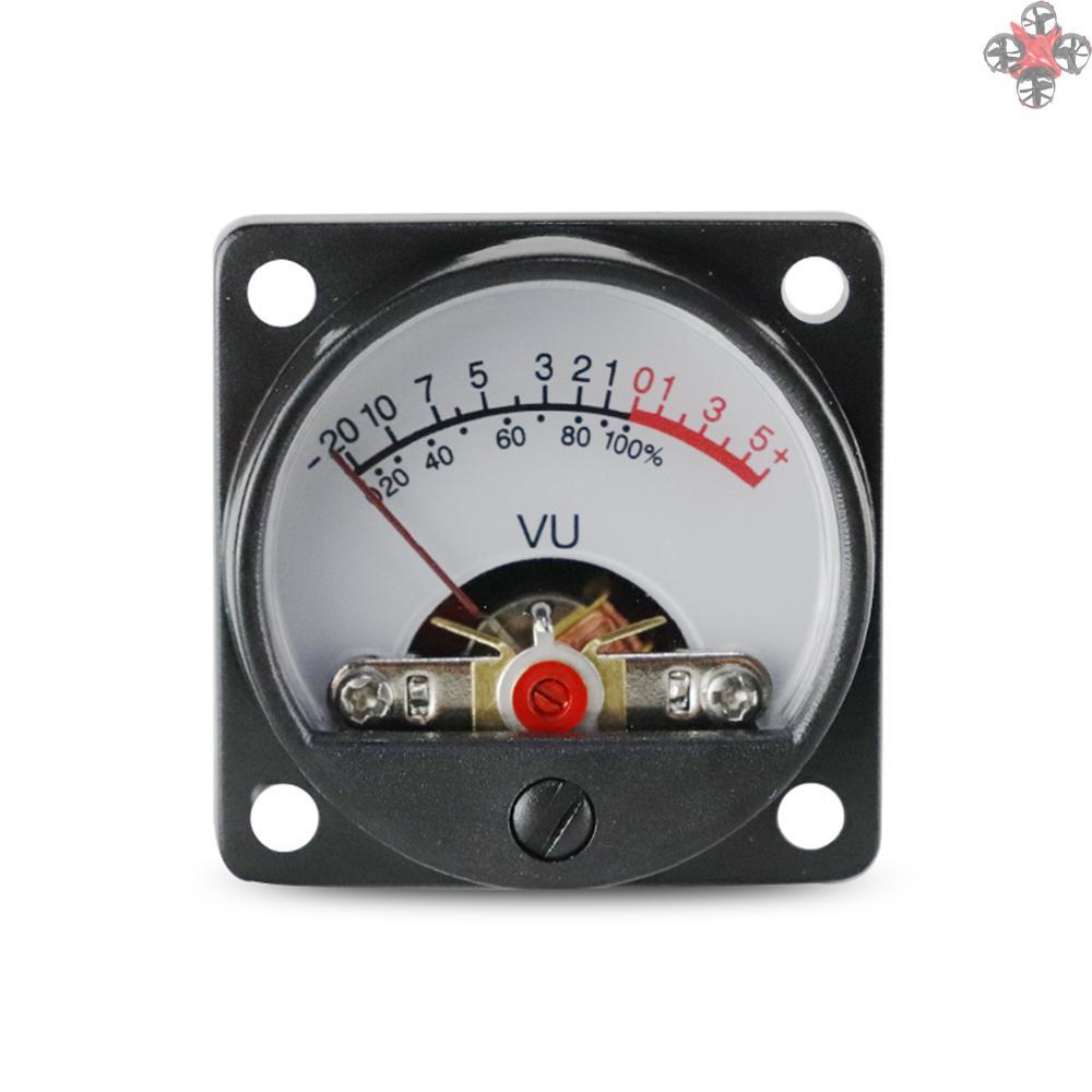 2*500μA Panel VU Meters Double Volume Unit Level Meter Indicator with Back Light Plastic Shell 650Ohm Internal DC Resistance