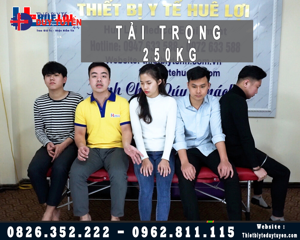 Giường Massage Gấp Gọn Chân Hợp Kim Chắc Chắn Dễ Dàng Di Chuyển Tải Trọng 250Kg