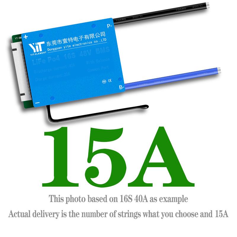 Bảng cân bằng chủ động thông minh Bluetooth JK BMS Pin Li-Ion LiFePo4 4S 8S 12S 14S 16S 17S 20S 24S 60A 80A 100A 150A 200A 500A Màu sắc: JK-BD6A17S6P