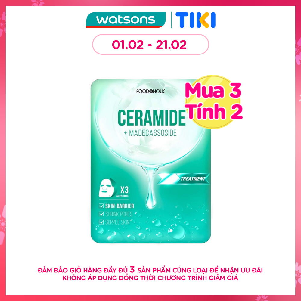 Mặt Nạ Foodaholic Ceramide Làm Dịu, Phục Hồi Da Mụn Ceramide Ample Mask 23ml