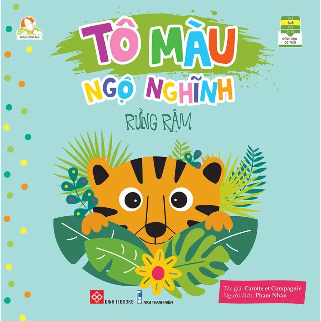 Sách Tô Màu Ngộ Nghĩnh – Đinh Tị Books (Nhiều chủ đề cho bé 3 - 6 tuổi)