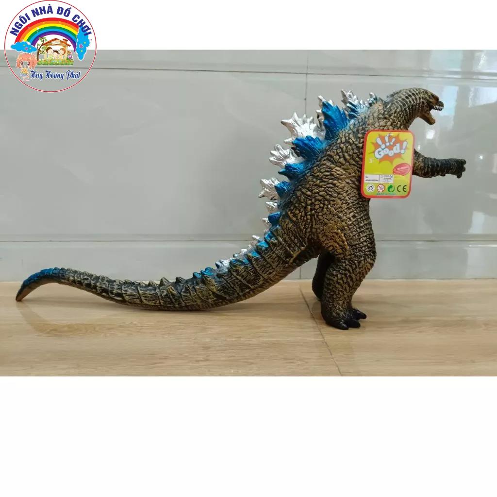 Godzilla đồ chơi Khủng long quái vật, chất liệu cao su mềm, nhồi bông, có nhạc, siêu to khổng lồ.D: 83x C: 33 đến 43 cm