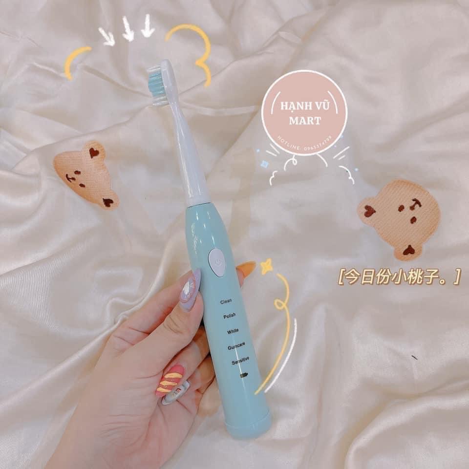 Bàn chải đánh răng điện Electric Toothbrush. Tặng kèm 4 đầu bàn chải thay thế️
