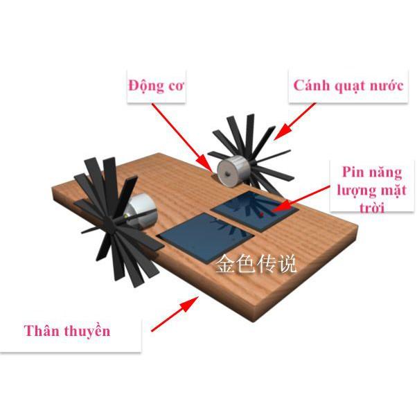 Cánh quạt nước 2x80mm phụ kiện chế thuyền điều khiển từ xa