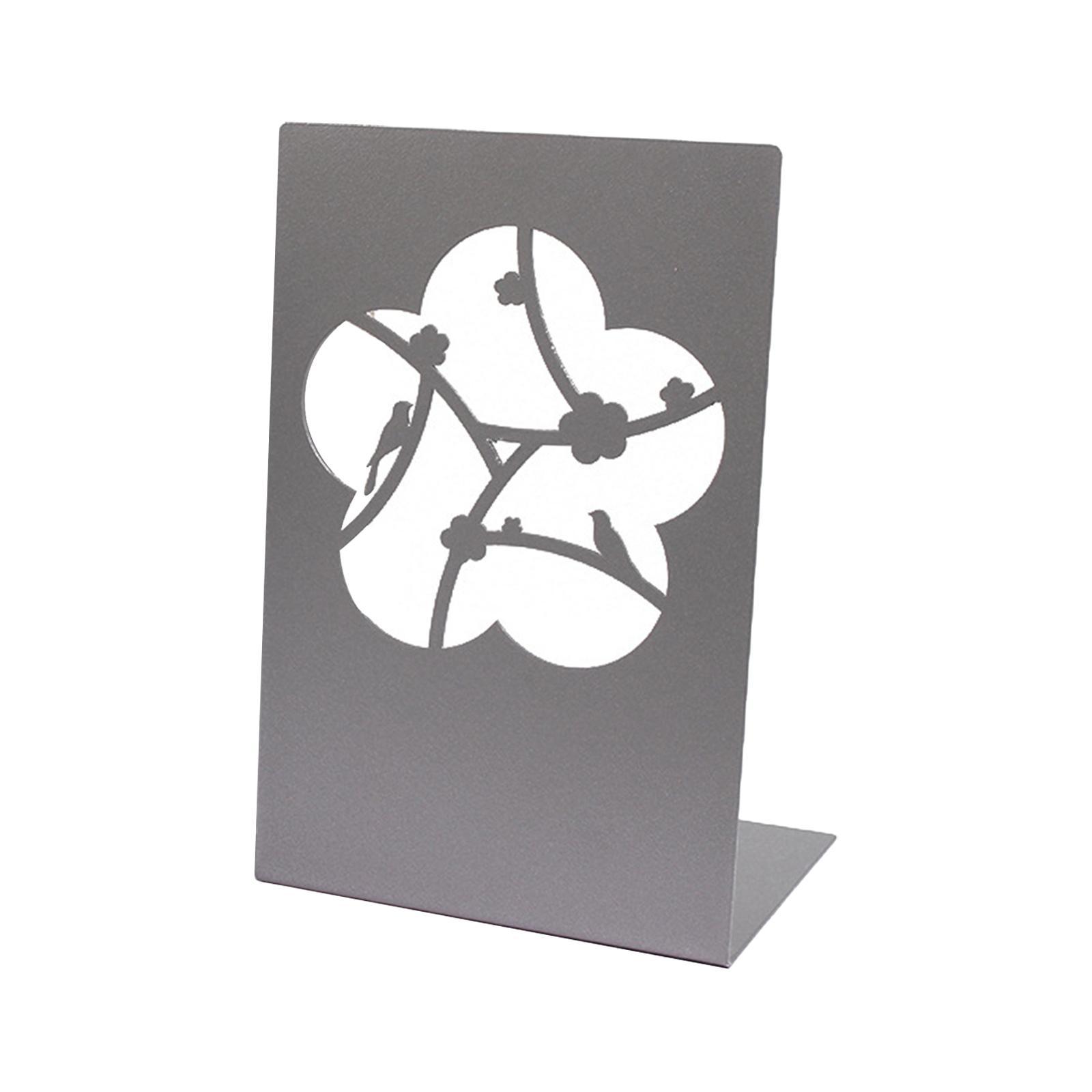 Metal Bookends Book Stoppers Organizer Anti Slip Book Shelf Holder Book Support for Shelves Library Office Photo Albums Books