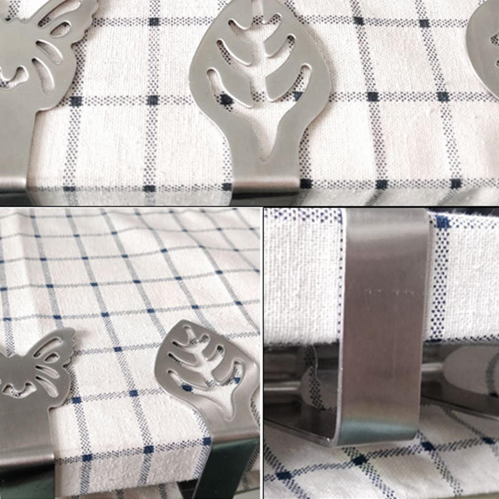 Giá Đỡ Kẹp Khăn Trải Bàn Bằng Thép Không Gỉ Ổn Định Cho Nhà Hàng / Cắm Trại