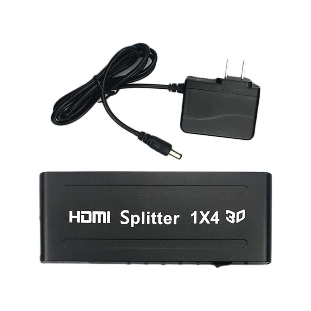 Splitter Amplifier  1x4 Hub 1  3D 1080p