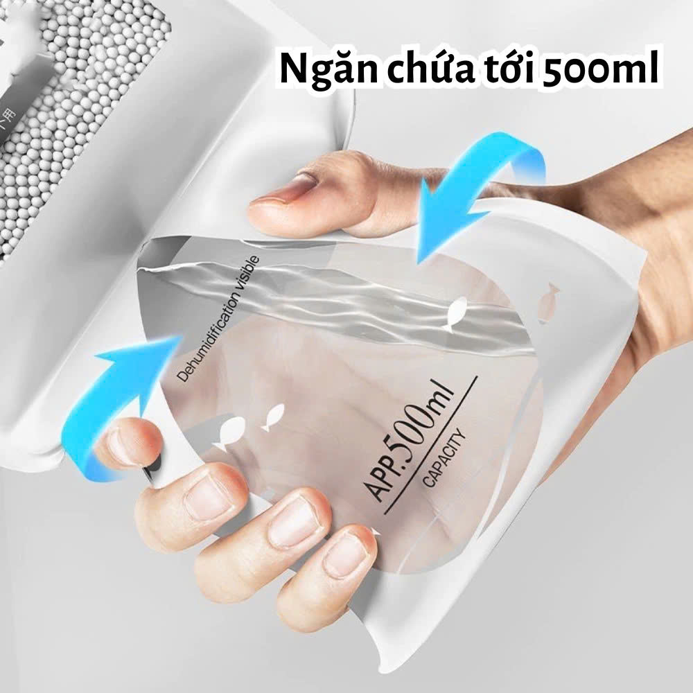 COMBO 4 Túi  hút ẩm chống mốc dạng treo dùng cho tủ quần áo tủ giầy giúp hút ẩm quần áo tránh bị ẩm mốc