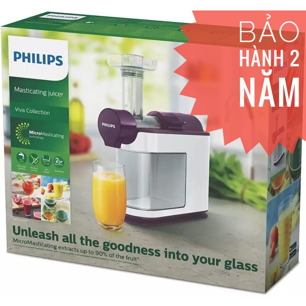 MÁY ÉP CHẬM PHILIPS HR1891 Hàng chính hãng