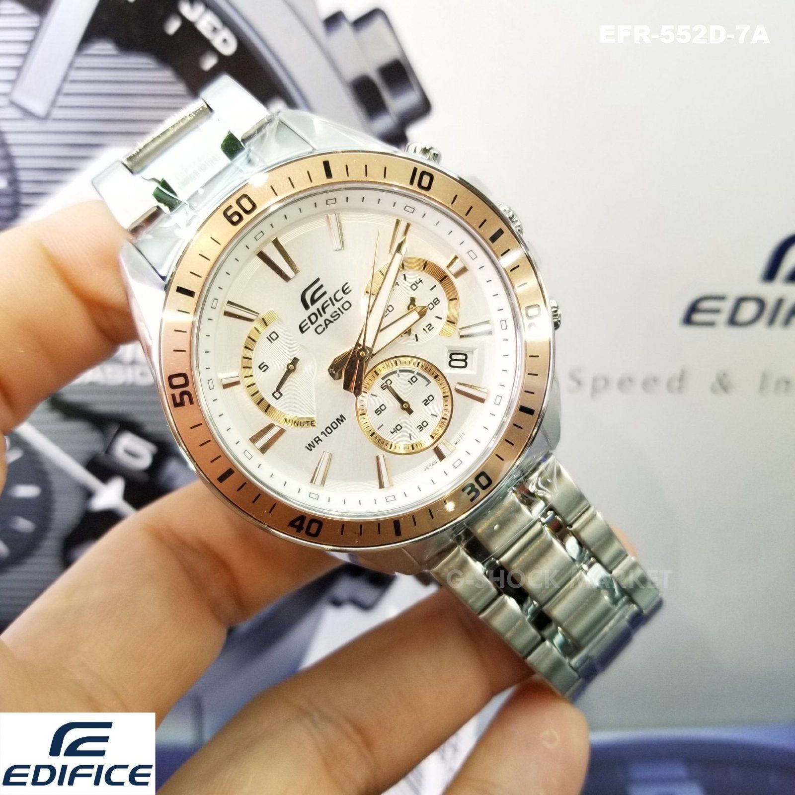 Đồng hồ nam dây kim loại Casio EDIFICE EFR-552D-7AVUDF