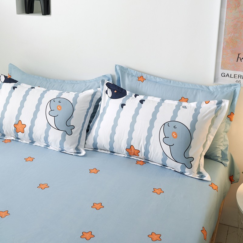 Bộ chăn ga gối cotton PL1 TẶNG 1 ÁO GỐI ÔM - tổng hợp nhiều mẫu