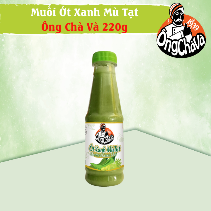 Muối Ớt Xanh Mù Tạt Ông Chà Và 220g