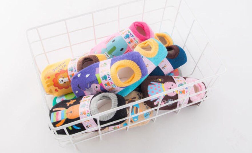 Combo 5 đôi tất hài chống trượt cho bé yêu (0-24m)
