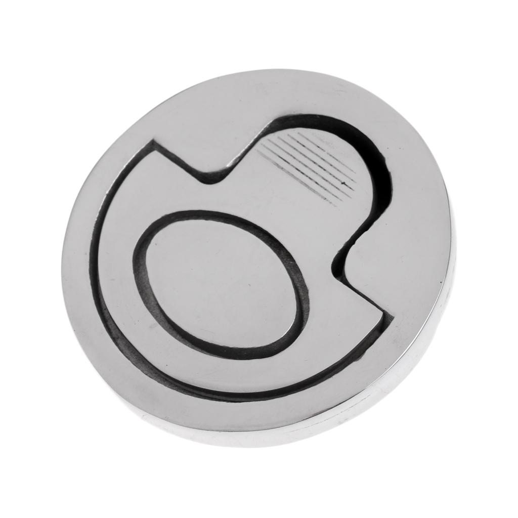 Marine Boat 2''/5cm Round Flush Pull Lift Ring Handle Hatch Latch Locker Cabinet Hardware Accessories