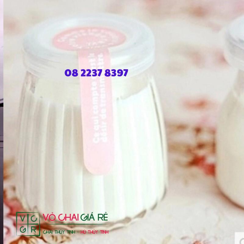 COMBO 12 Hũ thủy tinh yaourt sọc 150ml