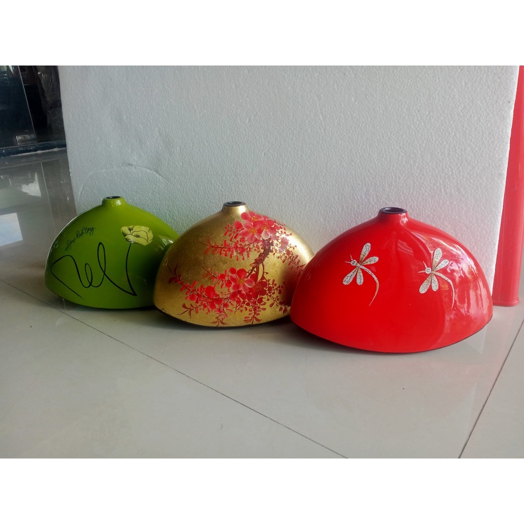 Bình hoa sơn mài Thanh Bình Lê- Bình cánh quạt kiểu lạ mắt cắm hoa, trang trí nhà cửa, văn phòng, kệ tủ, làm quà tặng ý nghĩa