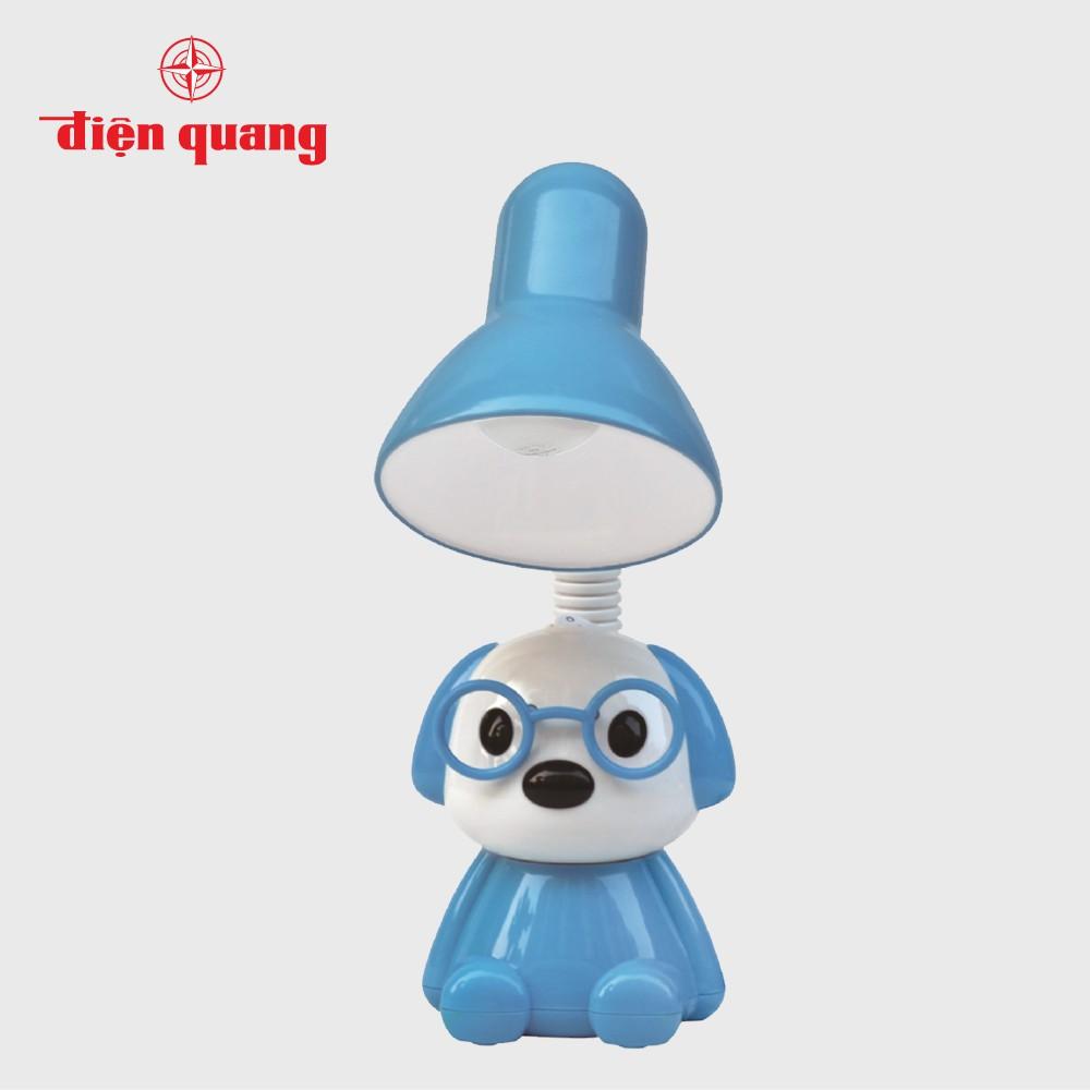 Đèn Bàn Bảo Vệ Thị Lực Điện Quang Đq Dkl17 B Kiểu Con Chó, Bóng Led Warmwhite - Xanh Dương - Trắng