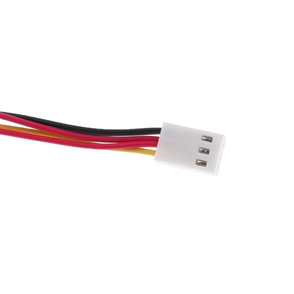 5x 3pin Female to 2x 3pin Male Fan Y Splitter Power Cable Connector