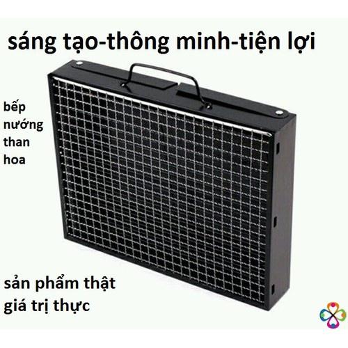 Bếp Nướng Than Chống Khói Kèm Vỉ Nướng Hình Chữ Nhật AT0050