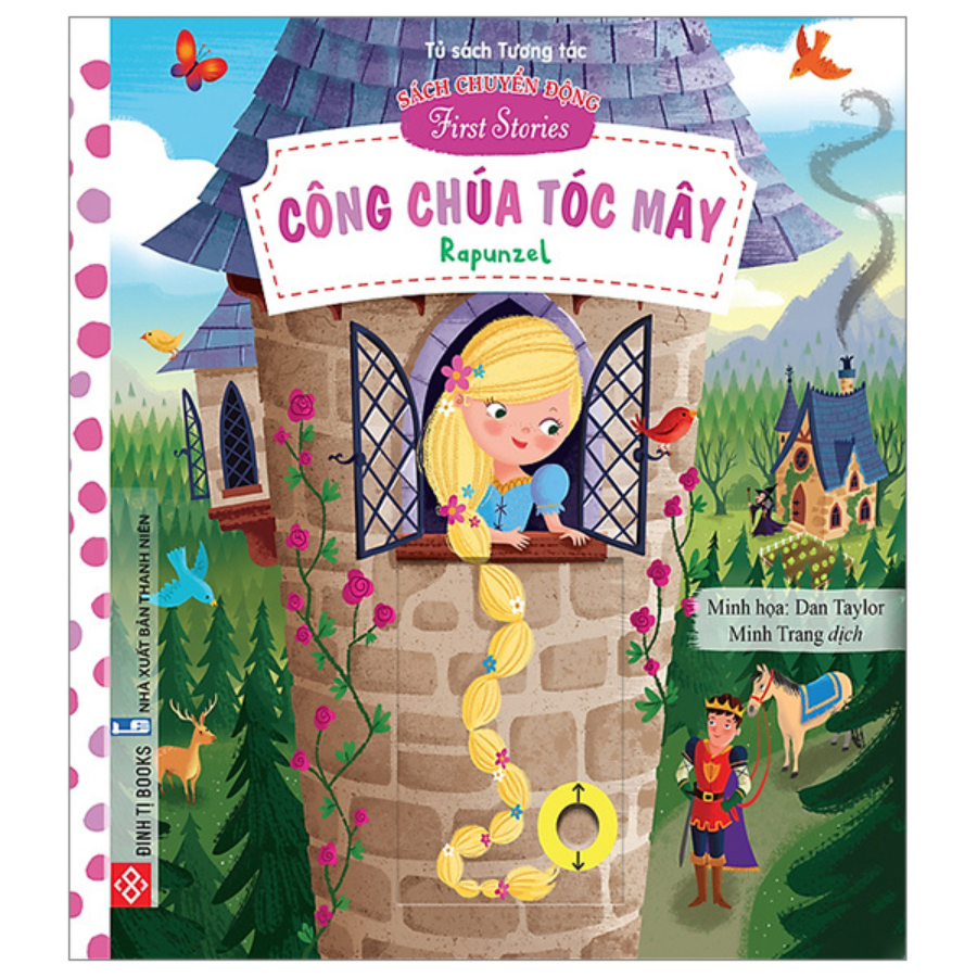 Sách Chuyển Động - First Stories - Công Chúa Tóc Mây - Rapunzel