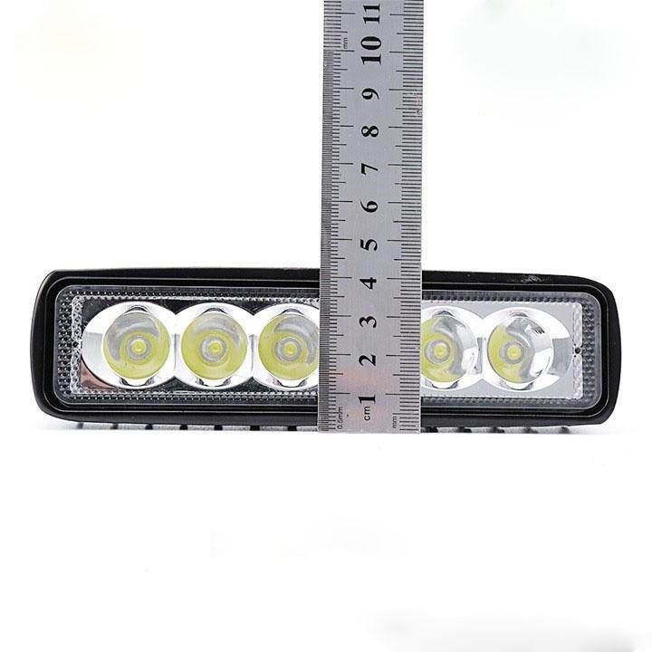 Đèn trợ sáng C6 DÀI, 6 led cực NGẦU, không hao bình - DC6D+CT