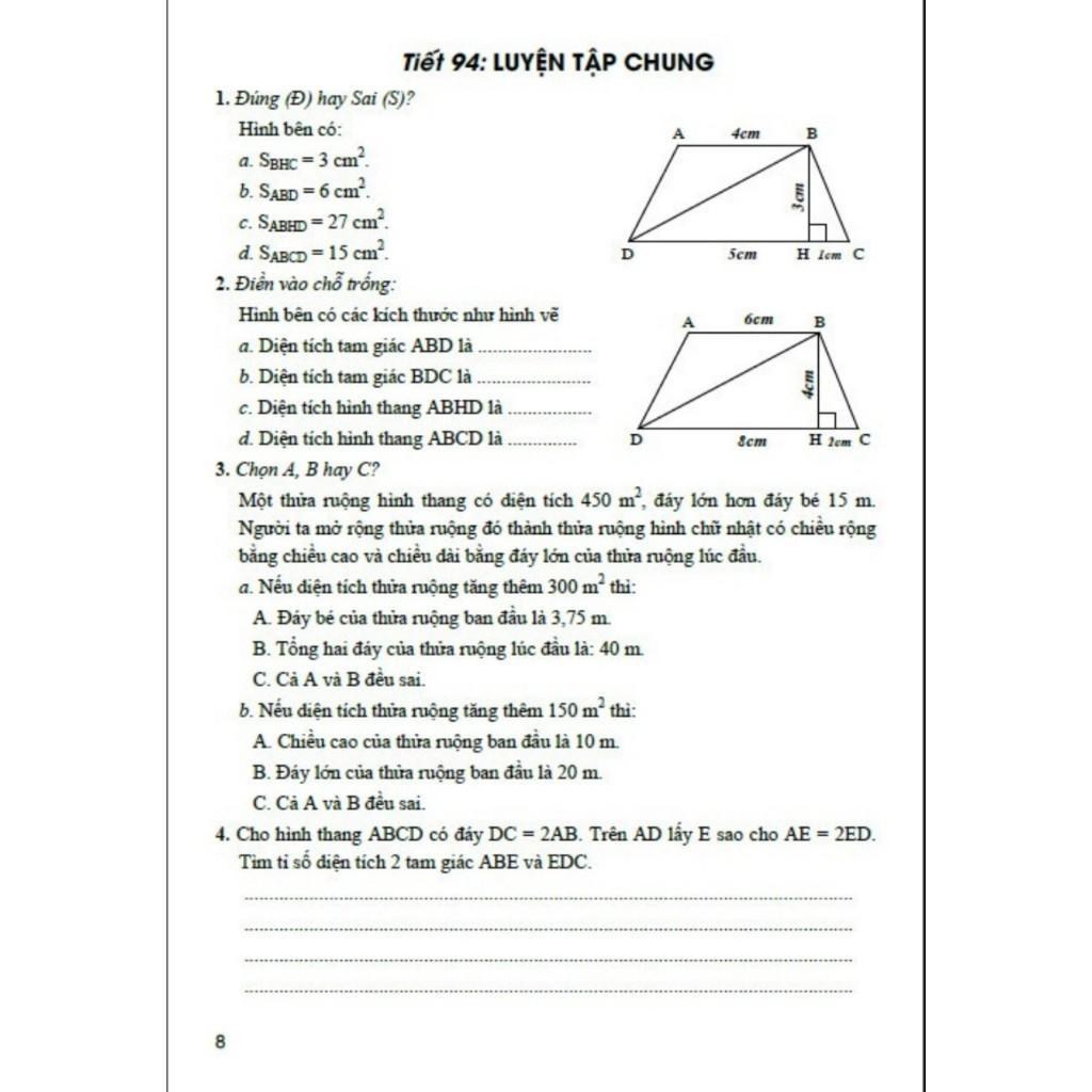 Sách - Bài Tập Hay Và Khó Toán Lớp 5 - Tập 2 - Dùng Chung Cho Các Bộ SGK Hiện Hành - Hồng Ân