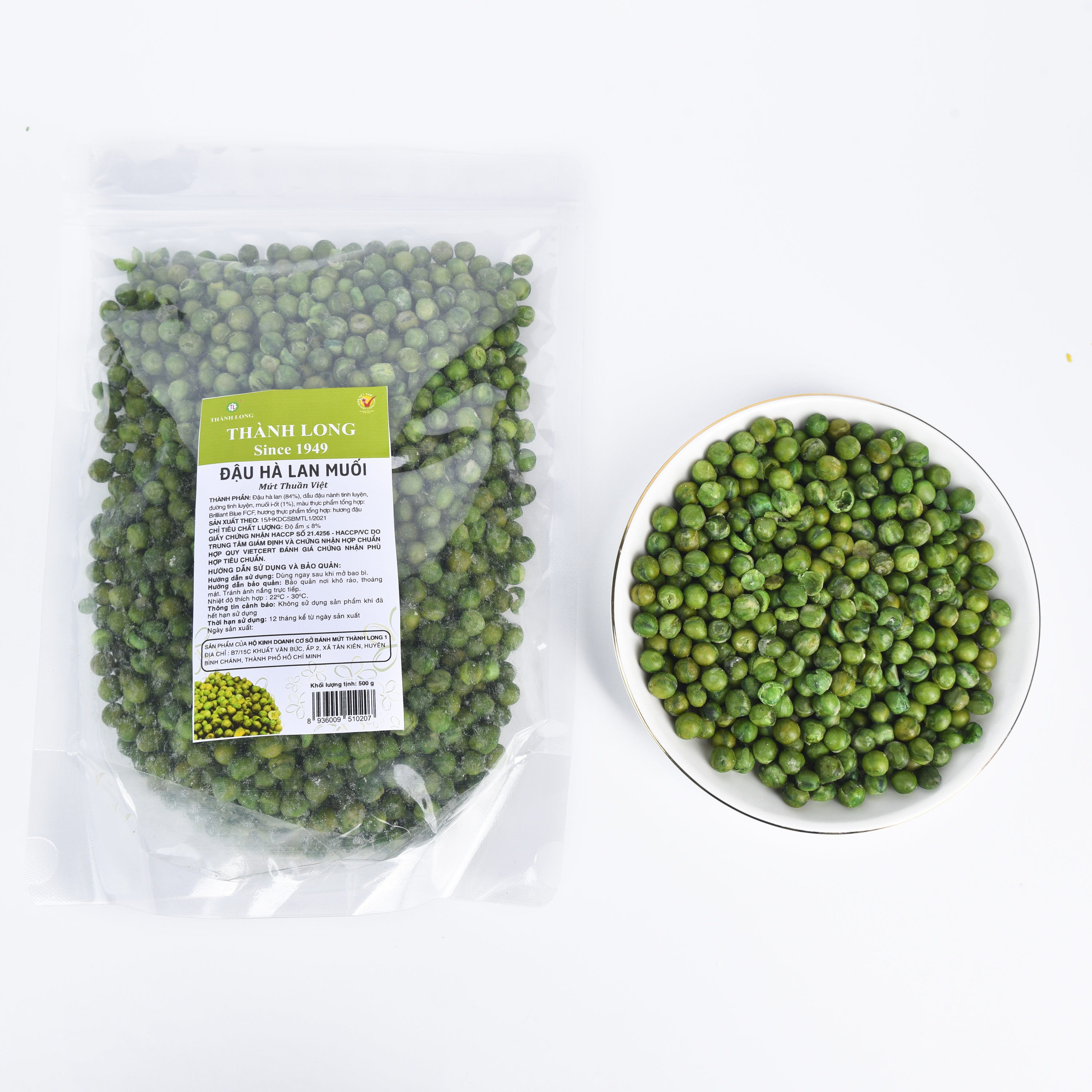 ĐẬU HÀ LAN MUỐI THÀNH LONG 500G - VIỆT NAM