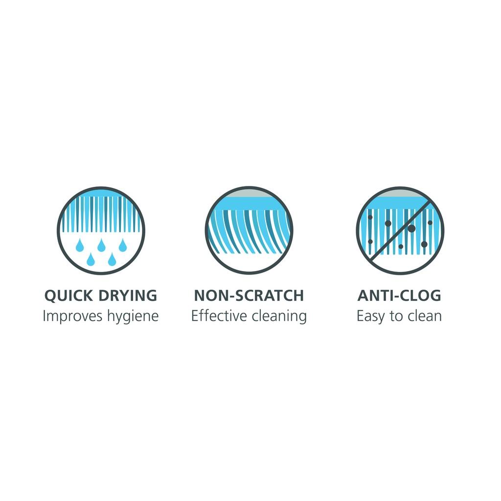 Combo 2 miếng rửa chén silicon Joseph Joseph 002126 - CleanTech Washing-up Scrubbers (xanh/xám)