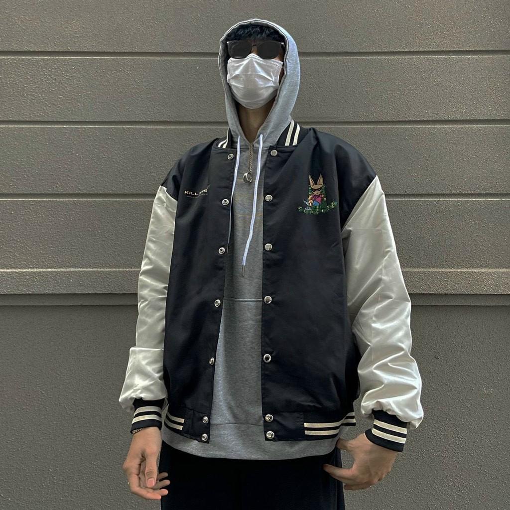 Áo khoác bomber dù KILL ĐẠI GIA Unisex ulzzang nam nữ 2 lớp Jacket Bomber