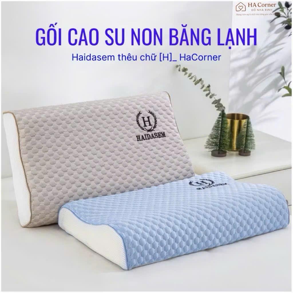 Gối cao su non vỏ mây dành cho người lớn và trẻ em