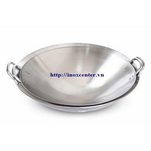 Chảo xào sâu lòng – Chảo inox 2 quai 1 đáy loại lớn / Size 50cm đến 70 cm
