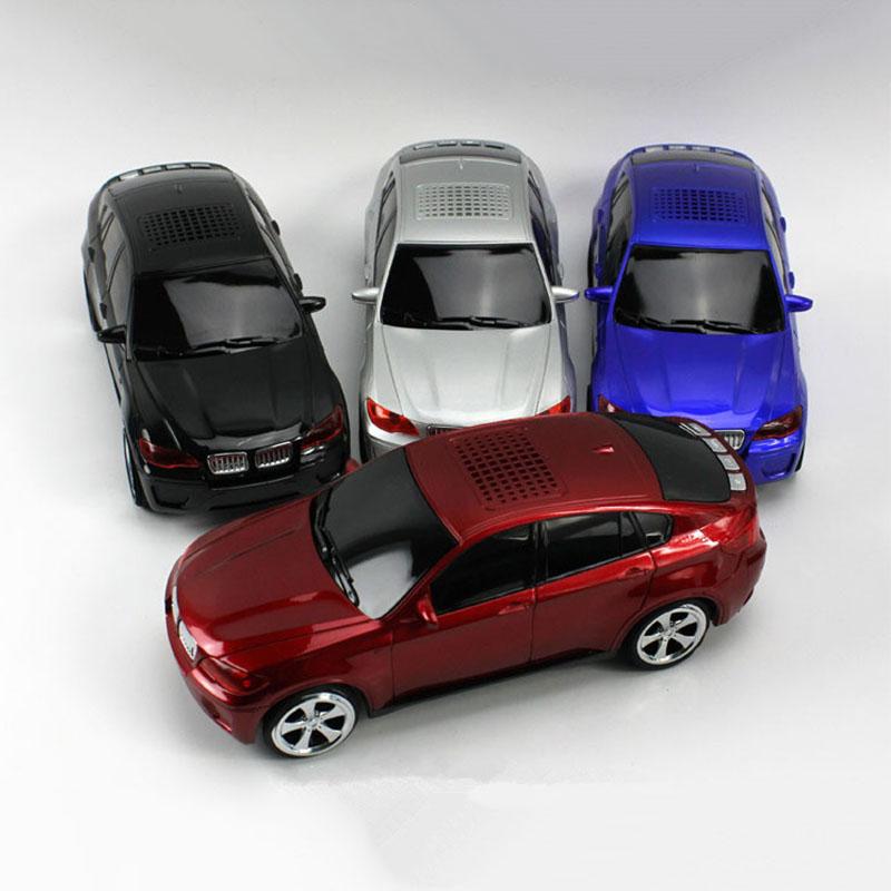 Land Rover Model loa Bluetooth phát sáng hình dạng xe với TF USB FM AUX Handsfree Recharg Color: Red