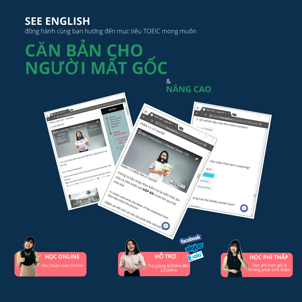 Hình ảnh Khóa Học Online Luyện TOEIC Nâng Cao 800+